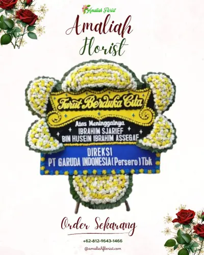 Papan Bunga Duka di Maleber