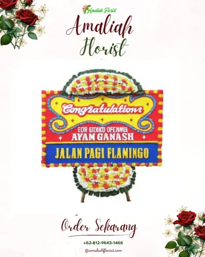 Bunga Papan Congratulation di Maleber